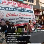 On the occasion of Human Rights Day, Ajmal Law College, in collaboration with the District Legal Services Authority (DLSA), Hojai, organized a special event that included a clothes distribution drive for the poor and underprivileged